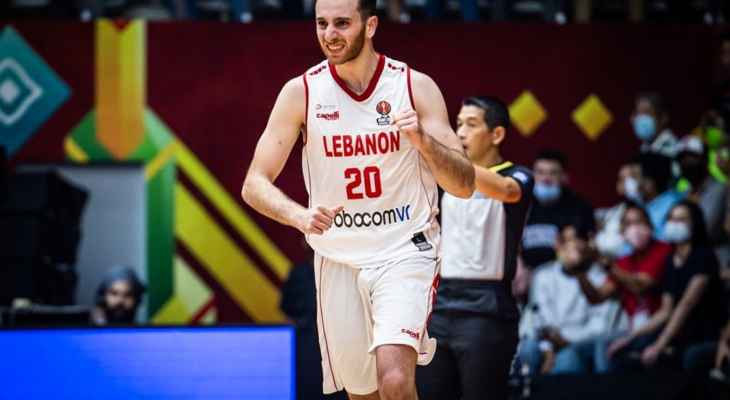 احصاءات من مباراة لبنان وأستراليا في نهائي كأس آسيا لكرة السلة