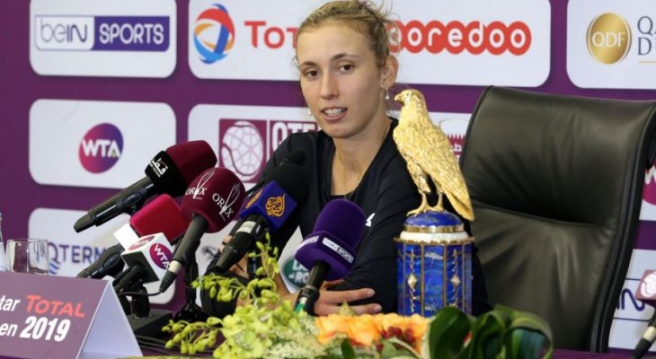 ميرتينز : سعيدة جدا بما حققته في بطولة قطر للتنس