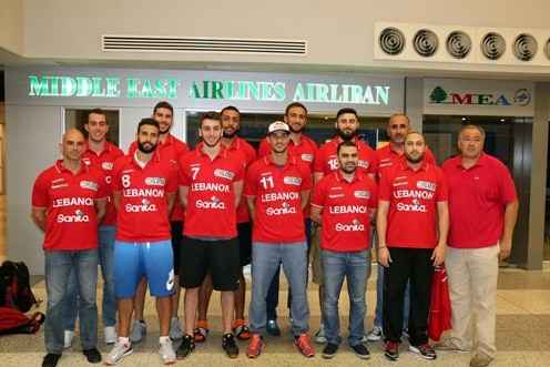 منتخب لبنان للرجال في كرة السلة غادر الى صربيا 