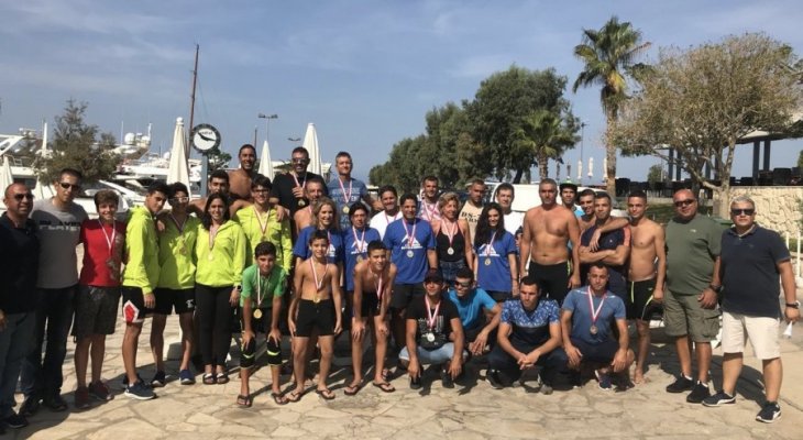 بطولة لبنان للمياه المفتوحة:  النتائج الكاملة لكافة الفئات العمرية 