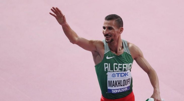الجزائري مخلوفي يحرز فضية سباق 1500 متر بمونديال القوى
