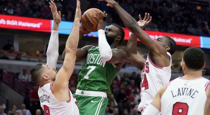 NBA:  بوسطن سيلتيكس يتلقى الخسارة الاولى هذا الموسم على يد شيكاغو بولز