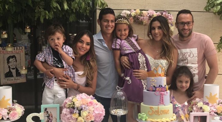 أوسبينا يحتفل بعيد ميلاد إبنته مع رودريغيز 