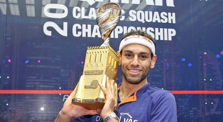 الشوربجي يحرز لقب بطولة قطر كلاسيك للأسكواش