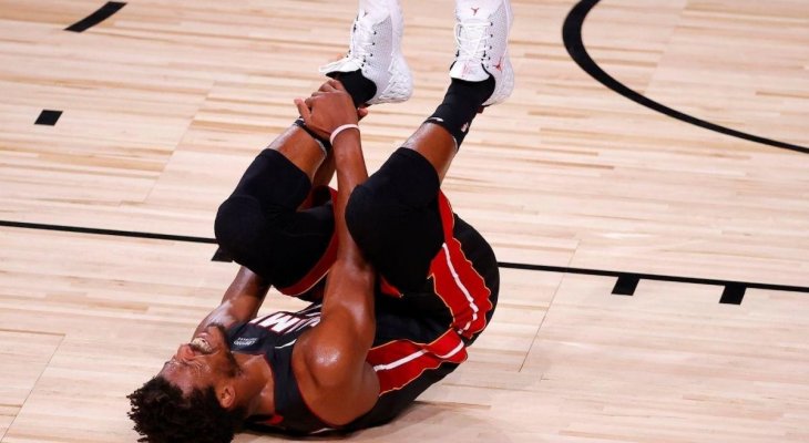باتلر يتعرض للاصابة في المباراة الاولى من سلسلة NBA  النهائية