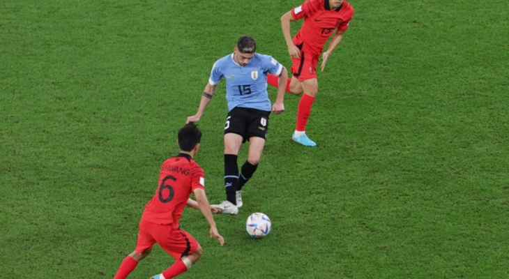 أبرز أحداث مباراة الأوروغواي وكوريا الجنوبية