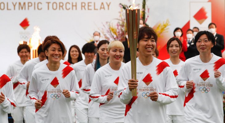انطلاق مسيرة شعلة أولمبياد طوكيو من فوكوشيما وبدون جماهير
