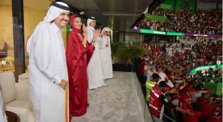 ردة فعل العائلة الحاكمة في قطر على فوز المغرب