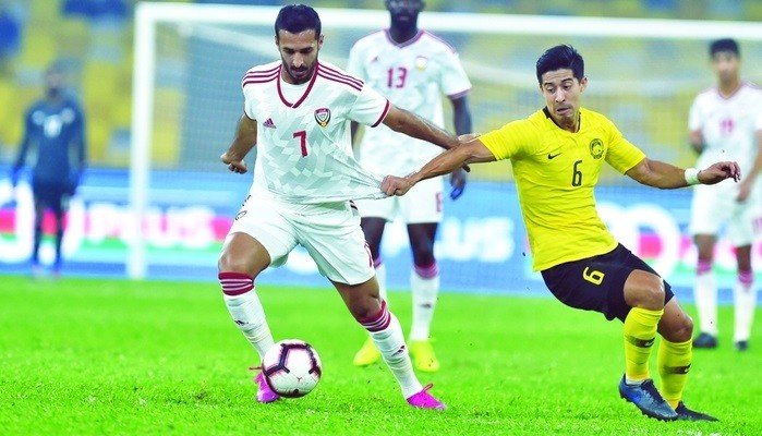 مبخوت رجل مباراة الامارات امام ماليزيا