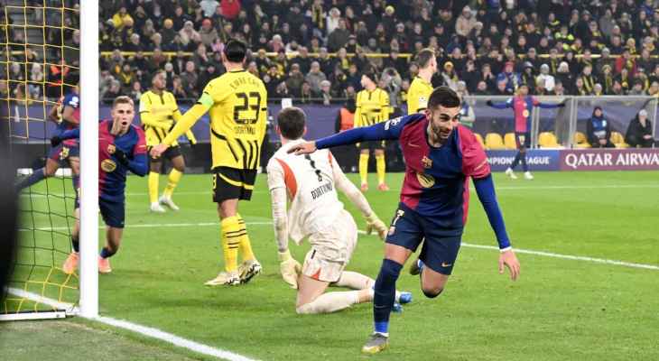 اهم مجريات المباراة بين دورتموند وبرشلونة