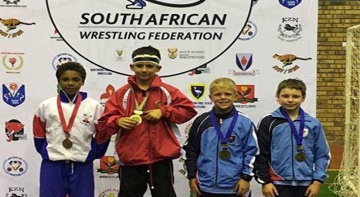 دومينيك عون يحرز لقب بطولة جنوب أفريقيا في المصارعة 