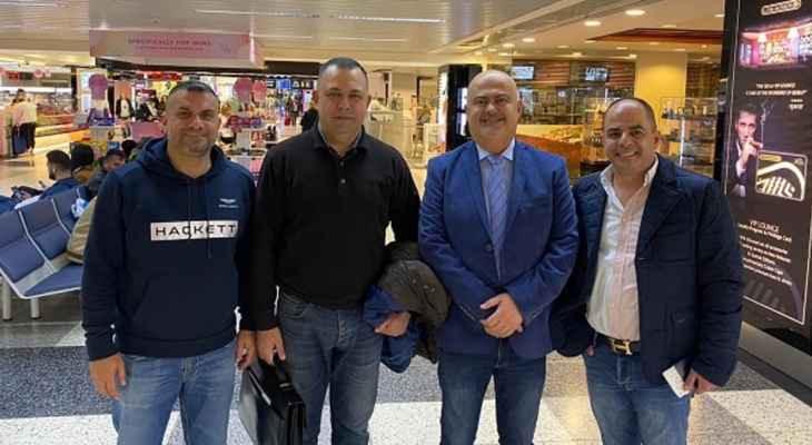 الطائرة:وفد الاتحاد اللبناني برئاسة القاصوف غادر الى العاصمة الاردنية عمّان