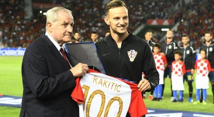 راكيتيتش خاض مباراته رقم 100 مع منتخب كرواتيا