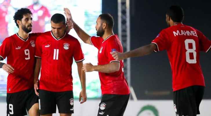 مصر تتفوق على عمان في كاس العرب للكرة الشاطئية