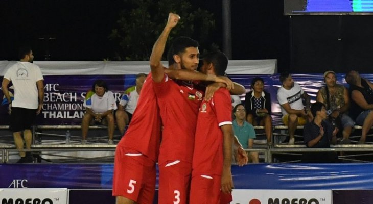 كأس آسيا للكرة الشاطئية: فلسطين الى ربع النهائي بعد تخطي ماليزيا