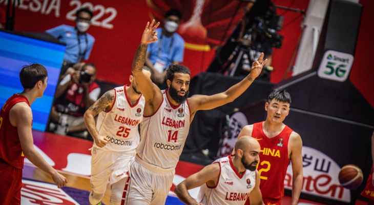 كأس آسيا لكرة السلة: لبنان يقصي عملاق قارة آسيا الصين ويواجه الاردن في نصف النهائي