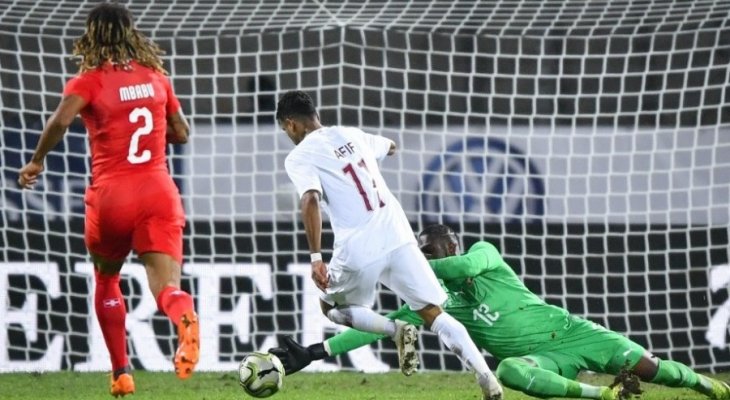 شاهد هدف فوز قطر الرائع على سويسرا وديا 