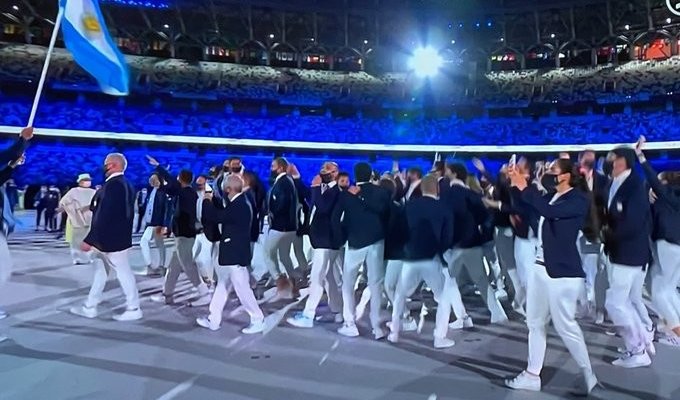 دخول مميز لبعثة الارجنتين في حفل افتتاح أولمبياد طوكيو 2020
