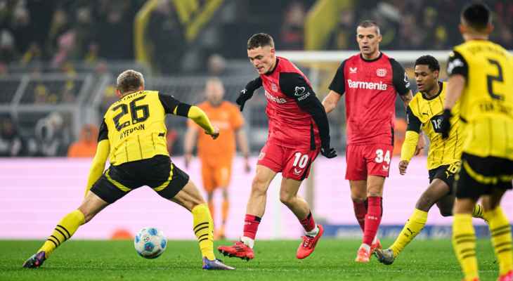 الدوري الالماني: باير ليفركوزن يعود من ملعب بوروسيا دورتموند بالنقاط الثلاث