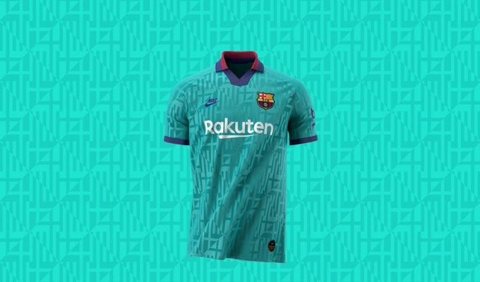 برشلونة يكشف عن قميصه الثالث للموسم الجديد