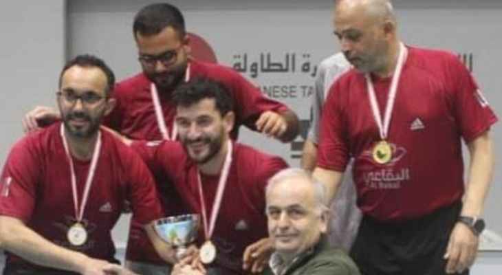 كرة  الطاولة: المعني صيدا بطل لبنان  لفرق الرجال للدرجة الثانية