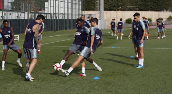 برشلونة يعود للتدريبات استعداداً لمواجهة بلد الوليد