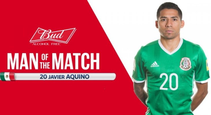 خافيير أكوينو أفضل لاعب في مباراة مكسيك ونيوزيلندا