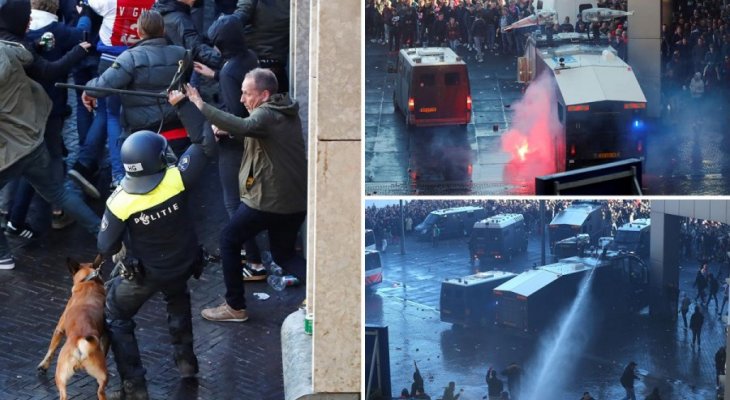 الشرطة الهولندية تعتقل 120 مشجعًا لليوفي واشتباكات مع مشجعي اياكس في امستردام