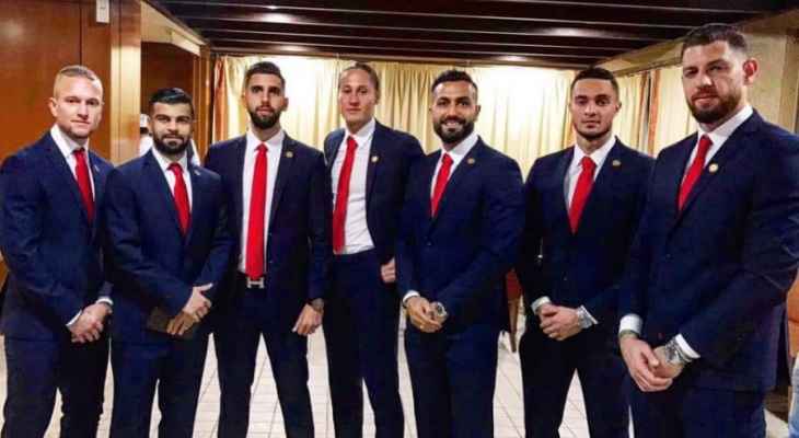 أبطال لبنان بكامل أناقتهم إلى الامارات للمشاركة بكأس آسيا