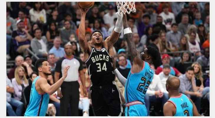 NBA: ميلووكي باكس يتفوق على فينيكس صانز ليكون اول فريق يصل الى نهائيات الموسم الحالي