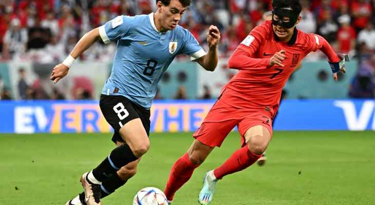 احصاءات وعلامات لاعبي أوروغواي وكوريا الجنوبية