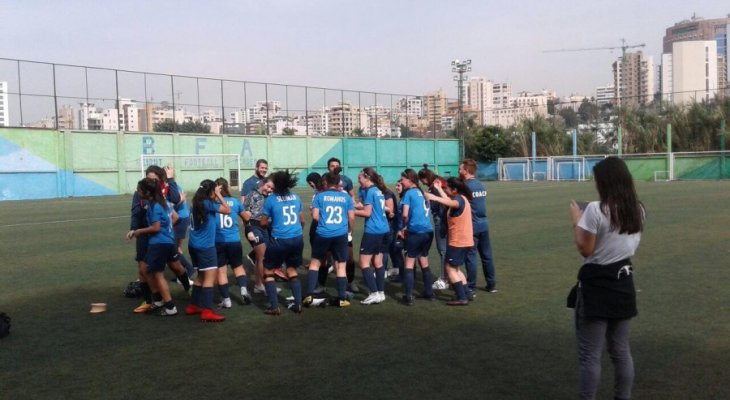 بطولة لبنان للشابات دون 19 عاماً بيريتوس يخطف هدف الصدارة 