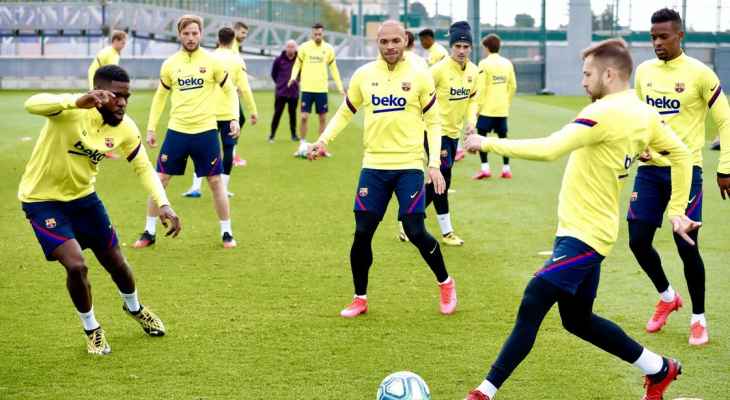برشلونة يعود للتدريبات استعداداً لمواجهة مايوركا