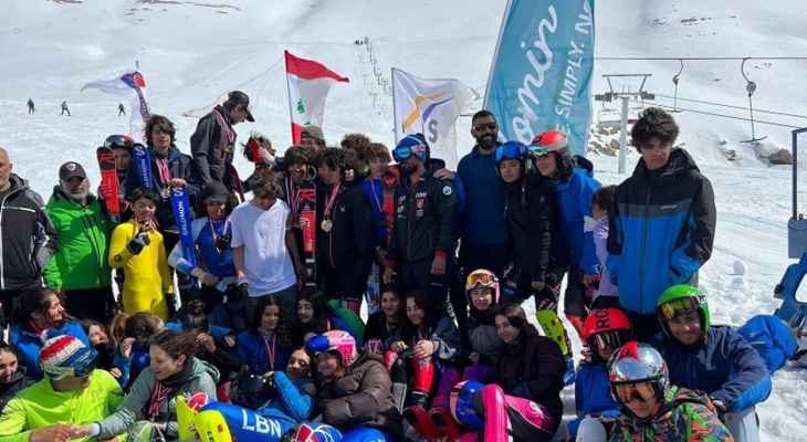 بطولة لبنان في التزلج الألبي لفئة الأولاد : نتائج المرحلة الثانية في الأرز