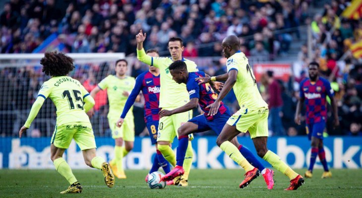 الليغا: برشلونة يلتحق بريال مدريد في الصدارة بعد فوزه على خيتافي‎