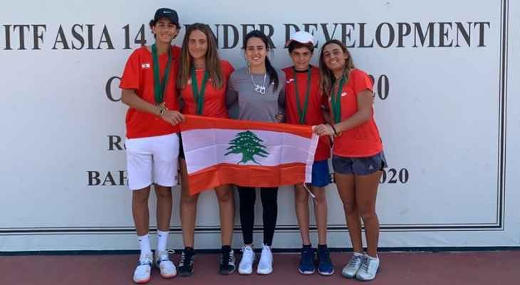  بطولة غرب ووسط آسيا للناشئين بالتنس: لبنان يستأثر بالقاب الدورة الثانية ايضاً 
