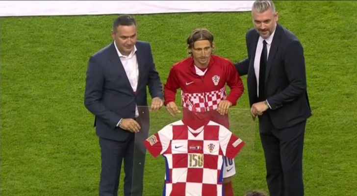 150 مباراة للوكا مودريتش مع منتخب كرواتيا