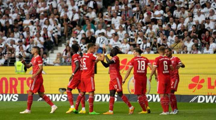 بايرن ميونيخ يحذر جميع المنافسين بستة أهداف ضد فرانكفورت في افتتاح الدوري الألماني