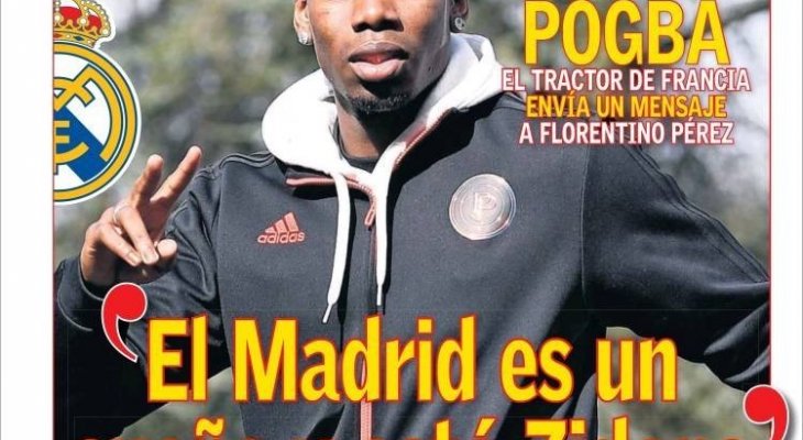غلاف آس-بوغبا: اللعب في ريال مدريد حلم وتحديدًا مع زيدان