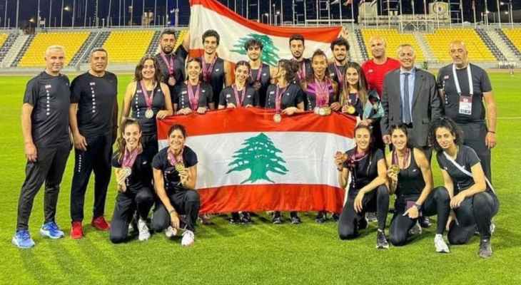 لبنان يحصد 17 ميدالية ملوّنة في بطولة غرب آسيا
