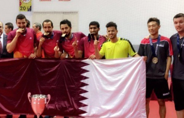منتخب قطر يتوج بلقب البطولة العربية لكرة الطاولة 