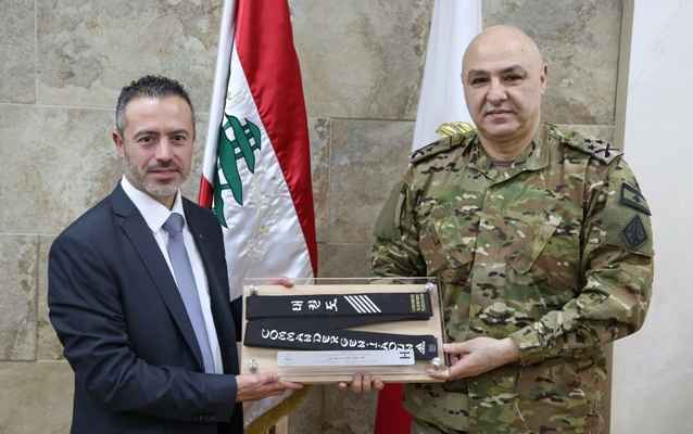 قائد الجيش اللبناني العماد جوزيف عون استقبل وفد اتحاد التايكواندو 
