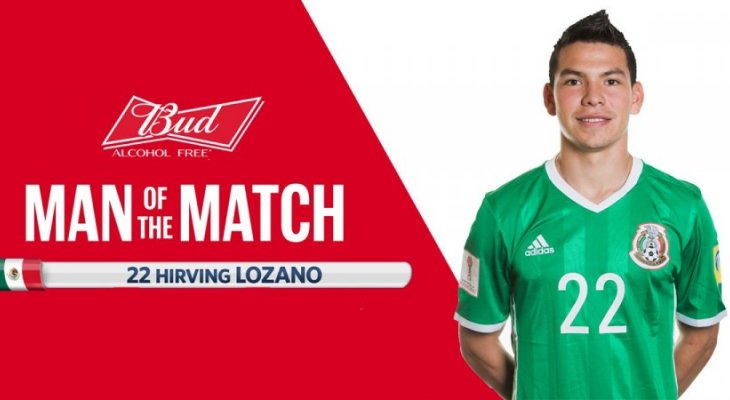 لوزانو أفضل لاعب في مباراة المكسيك وروسيا