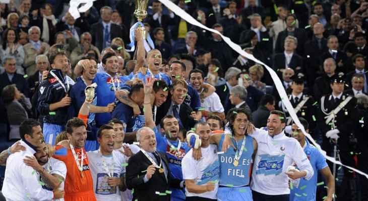 نابولي يستذكر لقب كأس إيطاليا عام 2012