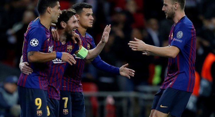 اهداف مباراة برشلونة وتوتنهام الستة في الجولة الثانية من دوري الابطال
