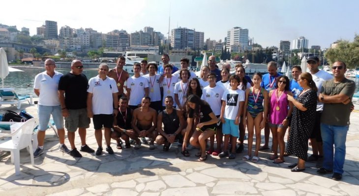 بطولة لبنان للمياه المفتوحة : النتائج الكاملة لجميع الفئات العمرية