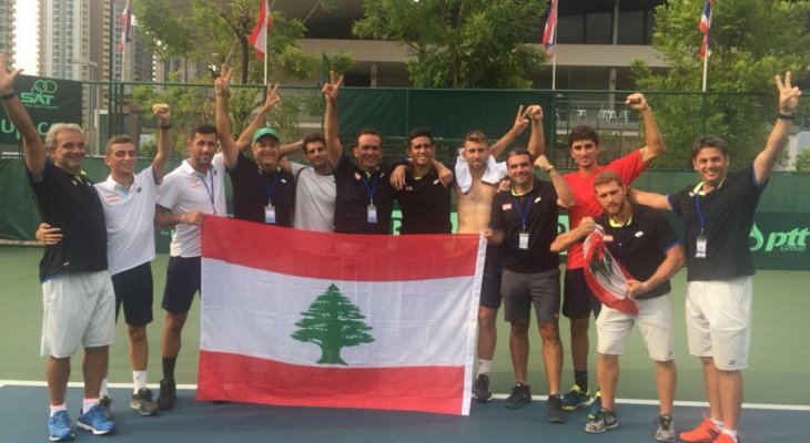 كأس ديفيس : لبنان الى مجموعة النخبة في اسيا باسقاطه تايلاندا في عقر دارها
