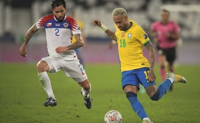 نيمار أفضل لاعب في مباراة البرازيل وتشيلي
