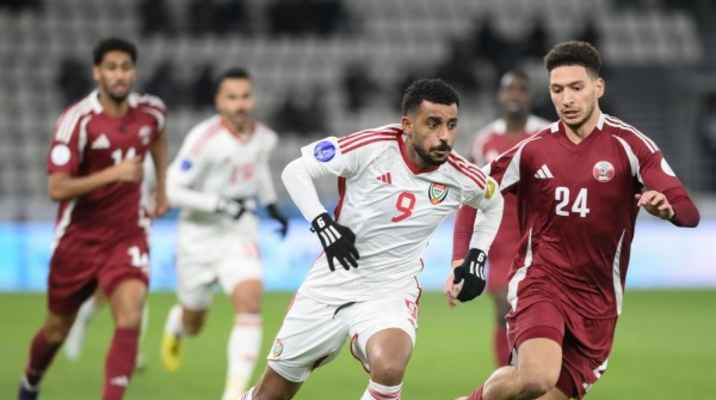 تعادل مثير بين الامارات وقطر في كأس الخليج العربي