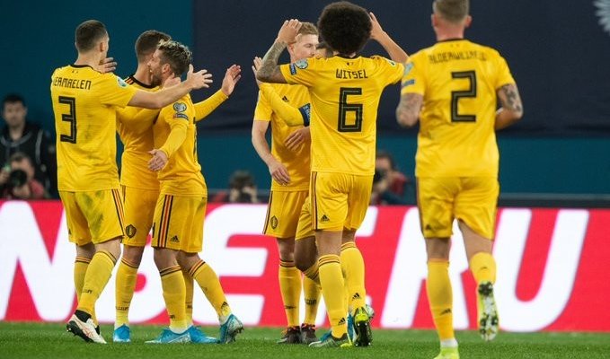 بلجيكا تقسو على روسيا وويلز تسقط أذربيجان بنصف ساعة وفوز معنوي لكازاخستان 